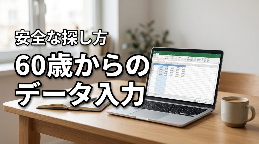 60歳以上で在宅ワークのデータ入力は未経験でもできる？詐欺に遭わない探し方