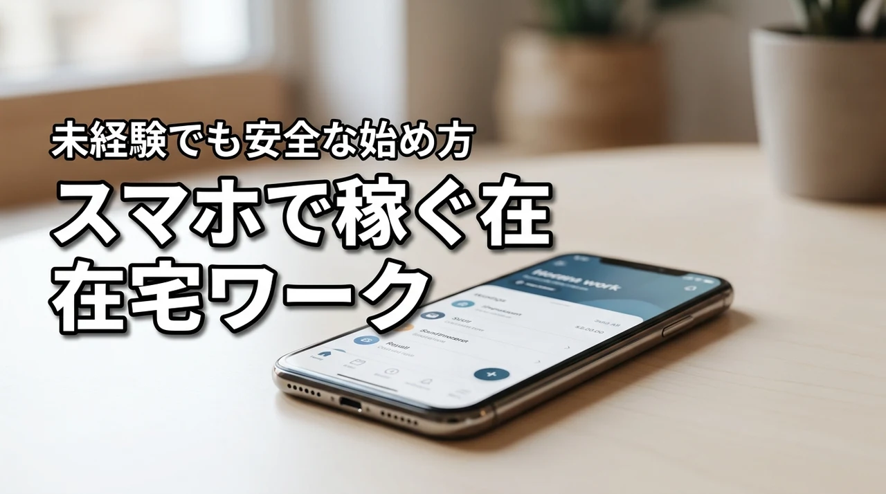 スマホのみの在宅ワークは未経験でも稼げる？安全な始め方やおすすめの職種を紹介