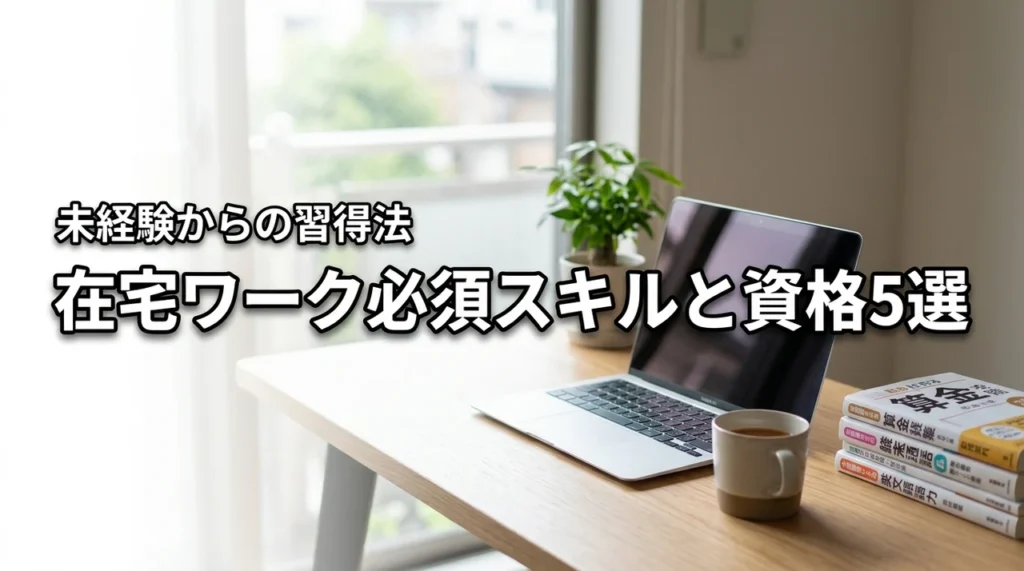 在宅ワークで必須のスキルと有利な資格5選！未経験から効率よく習得する方法