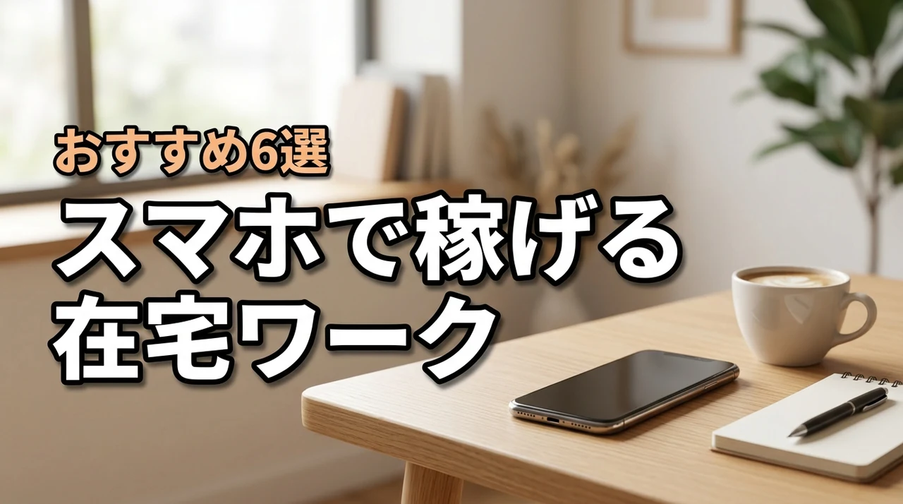 主婦がスマホで在宅ワークをするには?稼げるおすすめ6選を大公開