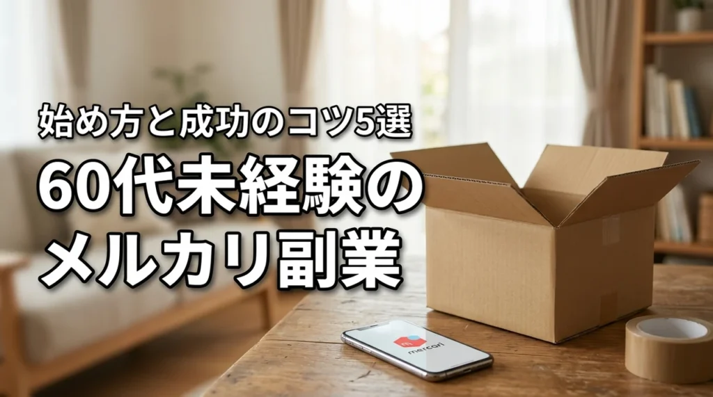60代未経験からのメルカリ副業！始め方と成功のコツ5選を公開