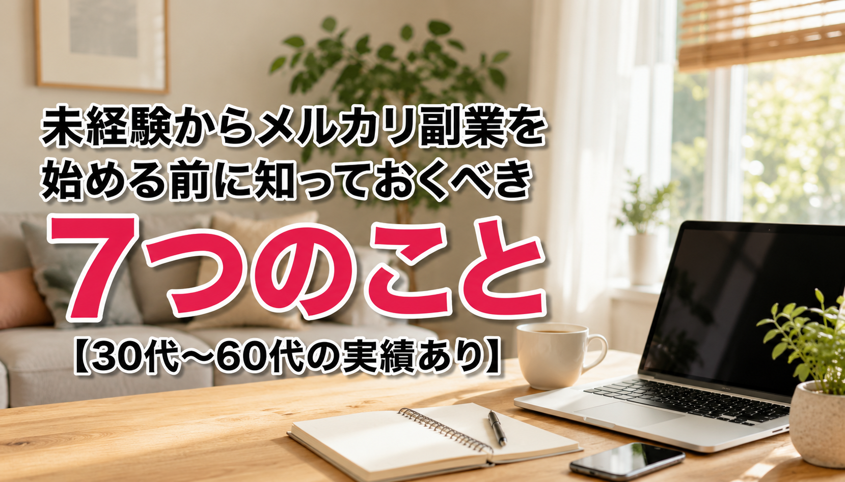 未経験からメルカリ副業を始める前に知っておくべき7つのこと